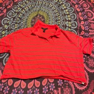 Red Forever 21 Crop Top